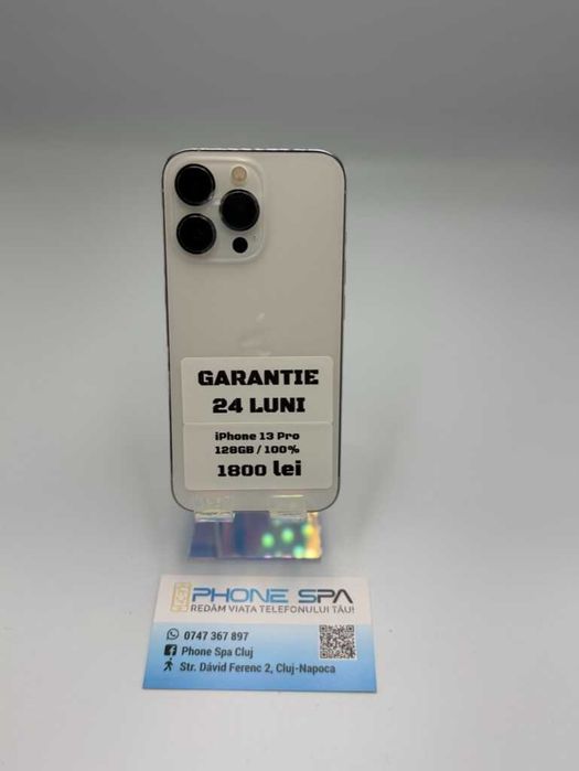 iPhone 13 Pro 128Gb 100%- Din magazin,cu garantie! RATE TBI !