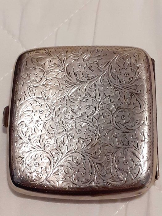 Сребърна табакера Birmingham 1908