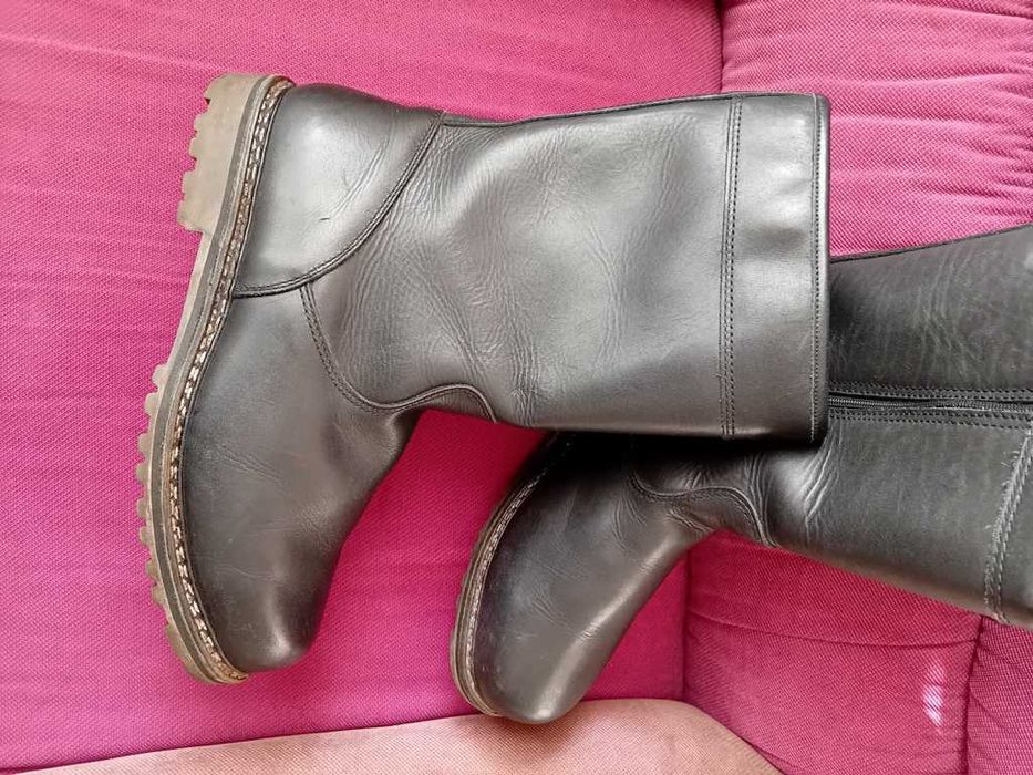 Cizme vanatoare, piele si blana naturala, Steinkogler marimea 48