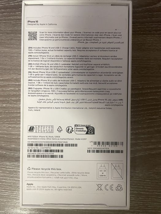 Iphone 16 Garantie Full Box