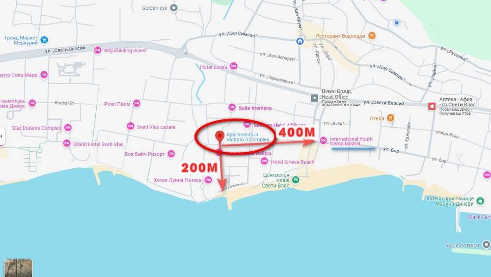 Дава се под наем Двустаен апартамент в Свети Влас - 50 кв.м за 1000 € - Снимка #7