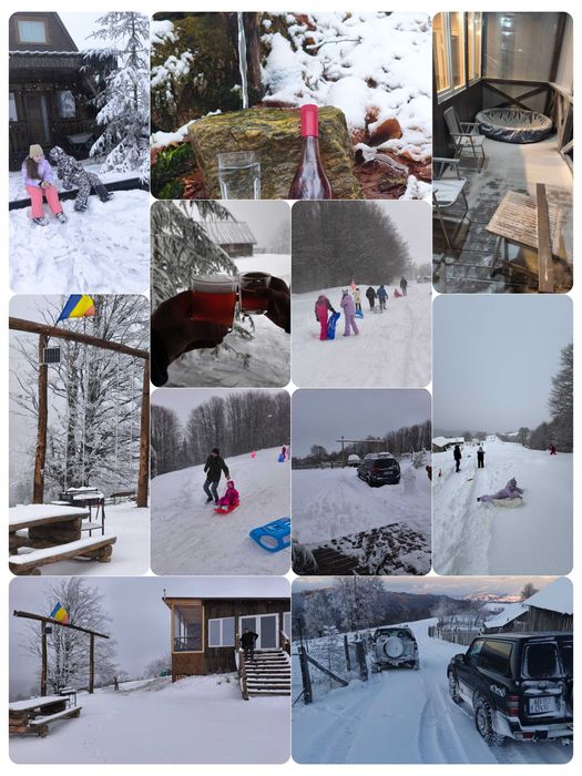 Cabana la munte cu ciubăr