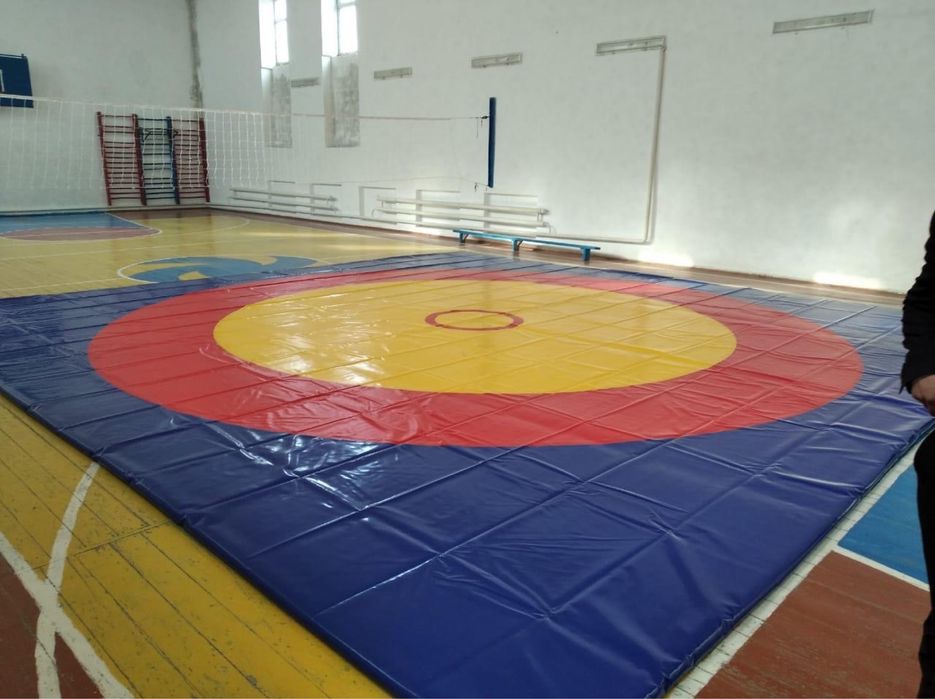 Борцовский ковер 6-6 м с матами НПЭ 5 см