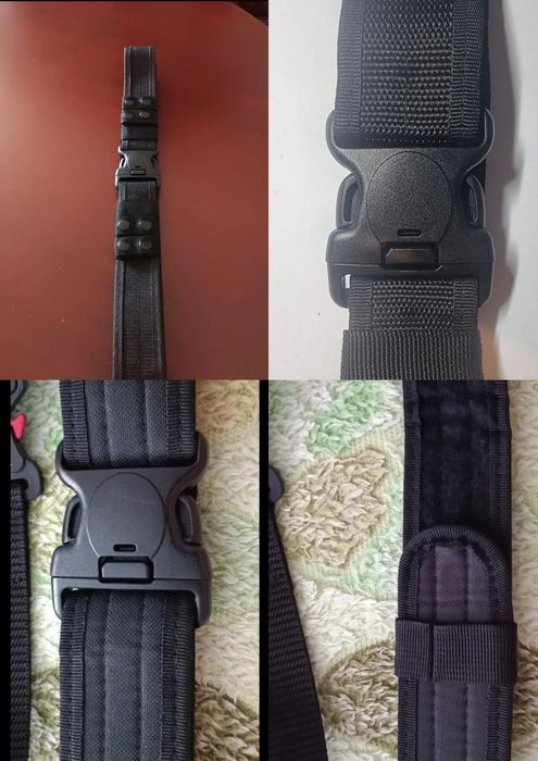 Centură tactică nailon, XL, negru