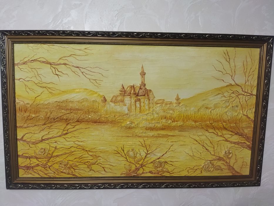 Картина "Замок" ручная работа