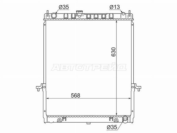 Радиатор Nissan Patrol
