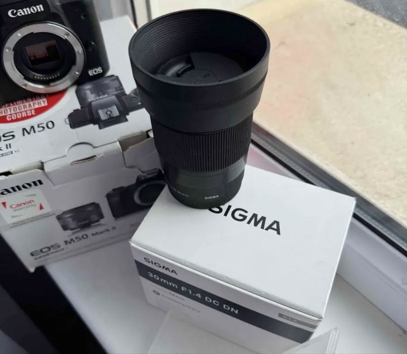 Объектив sigma 30 mm 1.4 для canon ef-m