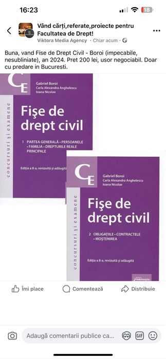 Fise de drept civil - Gabriel Boroi