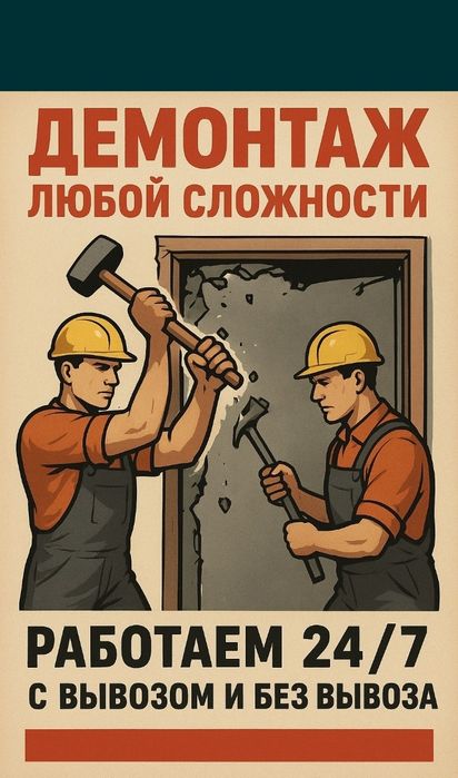 Демонтаж Быстро и в Срок