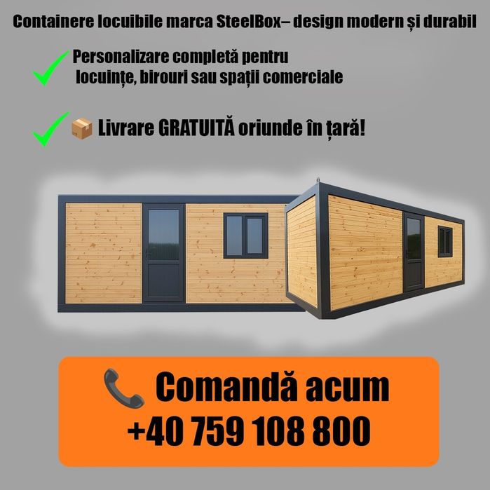 Vând Containere Modulare Birouri vitrina sanitare depozitare locuit