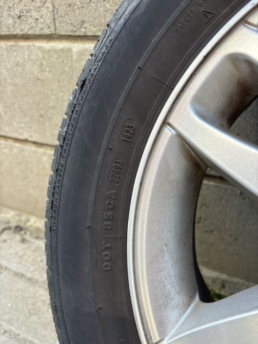 Set cauciucuri vară 185/60 R15 + jante aluminiu 15 – stare foarte bună