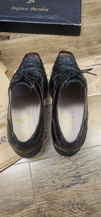 Pantofi de lux Stefan Burdea realizați pe comandă, mărimea 41