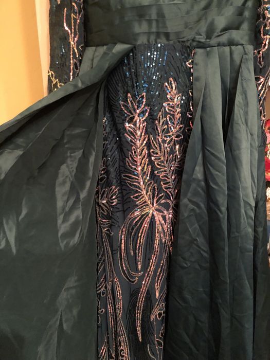 Rochie eleganta verde deosebita