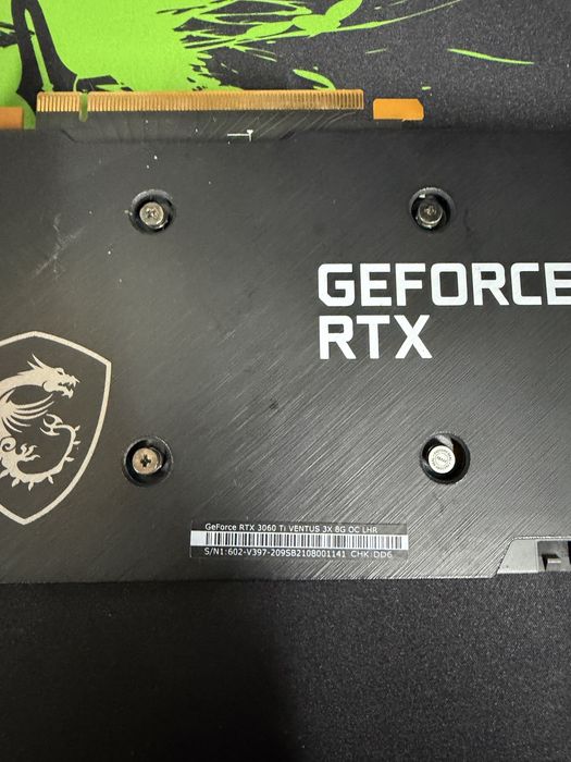 Rtx 3060ti 8gb msi venstus 3x LHR