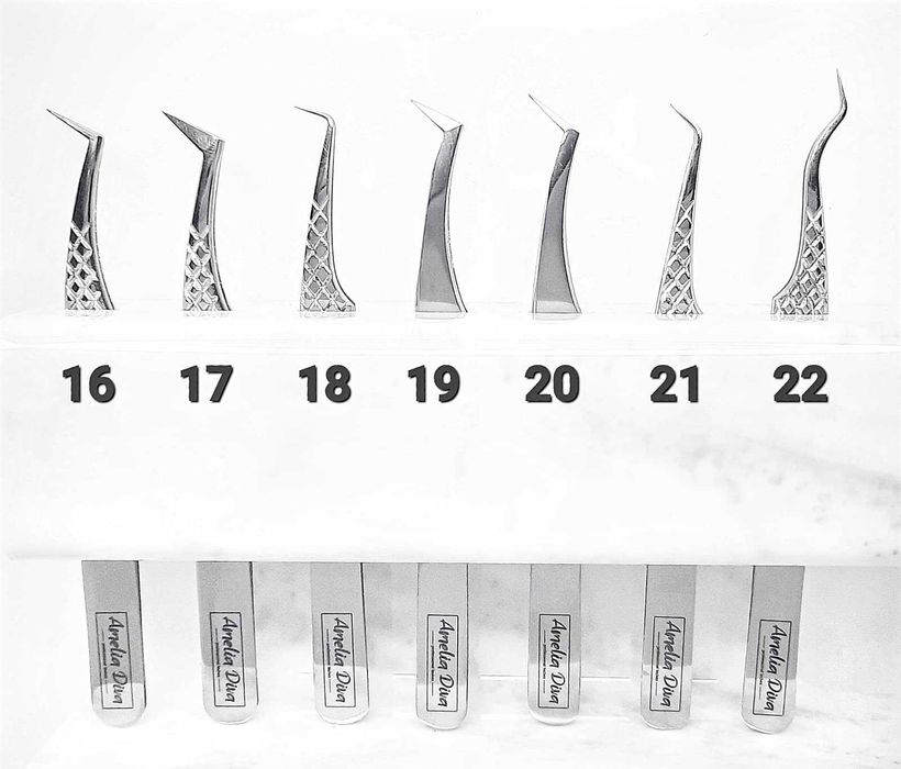 Пинсети за миглопластика различни видове Косумативи за мигли