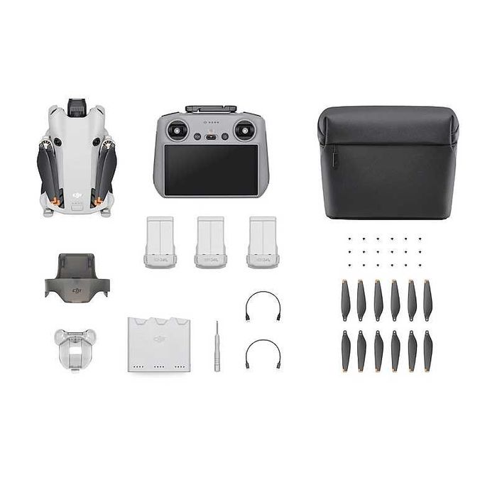 Drona DJI Mini 4 PRO Fly More Combo + Smart Controller RC 2 + Geanta + Ham telecomanda