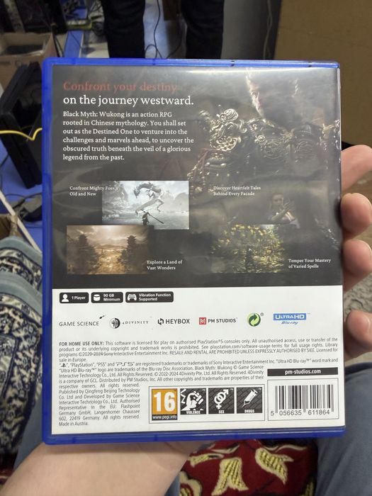 Wukong дисе для playstation 5