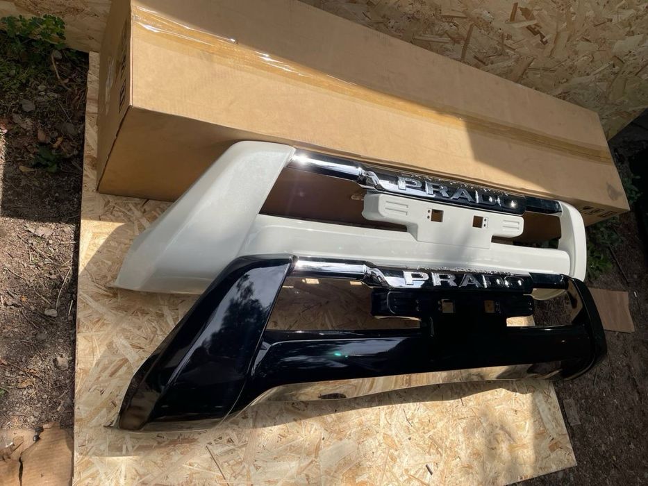 Губа переднего бампера на Прадо 13-17