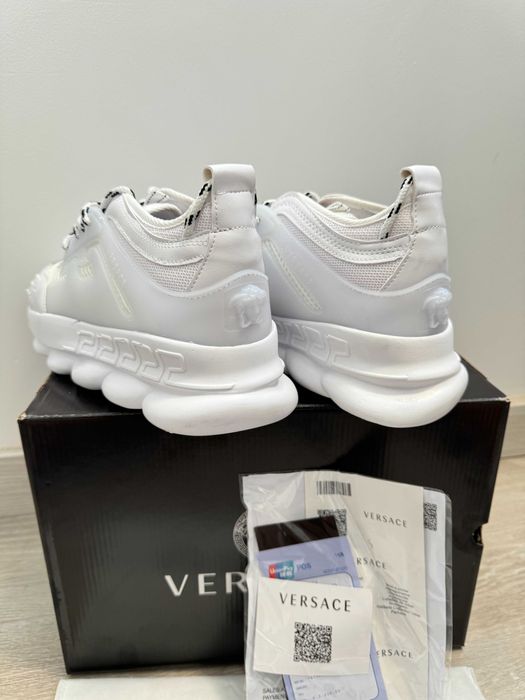 Adidasi VERSACE Chain Reaction White - Produs Nou - Full Box, Unisex