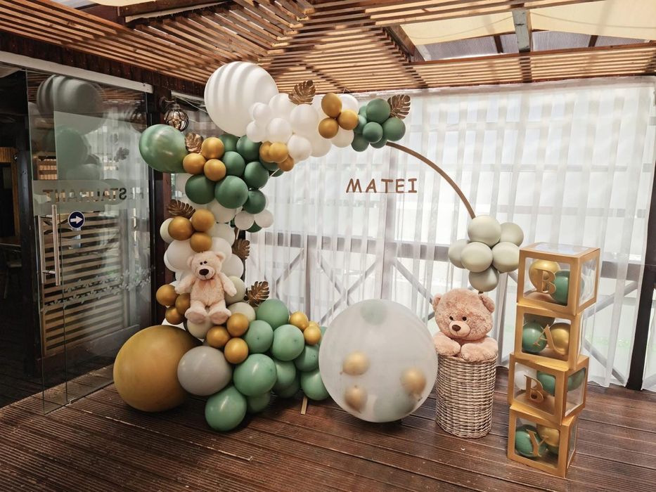 Botez, nunți, petreceri - evenimente cu baloane și flori artificiale