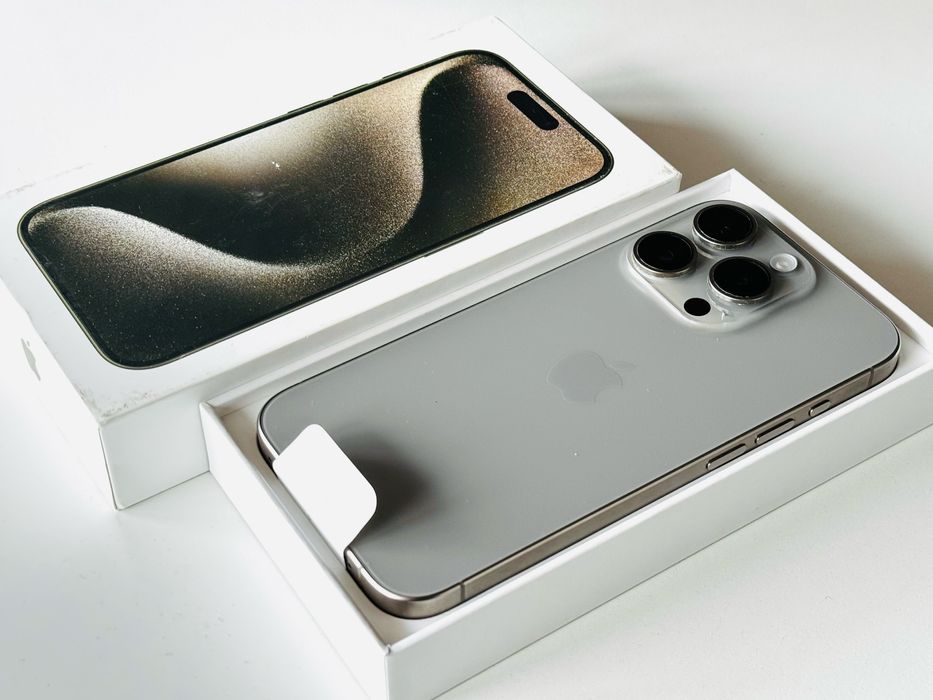Iphone 15 Pro 128GB Natural Titanium 97% Батерия!Гаранция 6 месеца