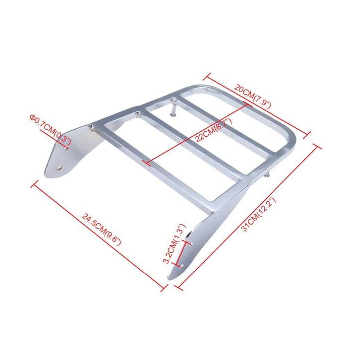 Portbagaj moto universal Yamaha/ Suzuki/ Honda/ Kawasaki