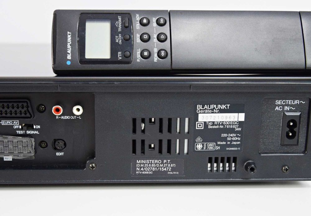 Video recorder Blaupunkt RTV 830, (VCR) VHS stereo HiFi
