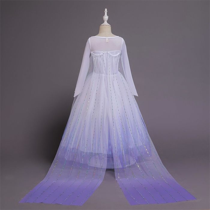 Рокля на Елза от Фроузън 2  за 3,4,5,6 годишни принцеси