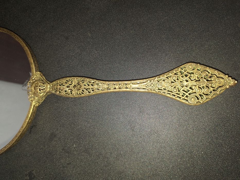 Френско старо бронзово огледало