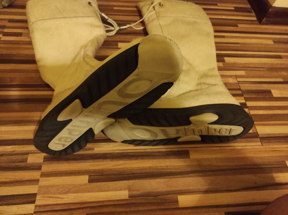 Cizme italiene de iarnă pana la genunchi Bumber din blana naturală