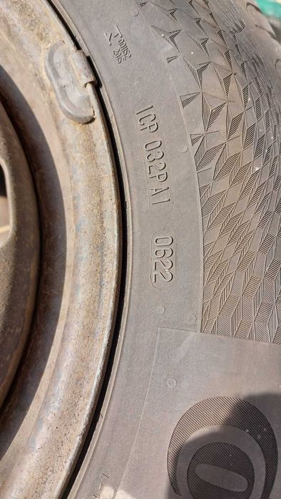 Set 4 Cauciucuri vara + jante orig. VW Golf 4, Continental 195/65/R15