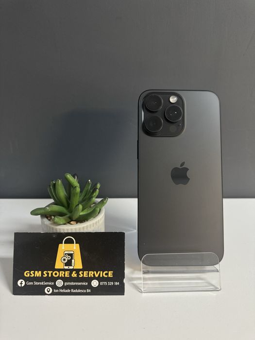 Iphone 15 Pro Max 256Gb Black Titanium 2 Ani Garantie Gsm Store&Servic