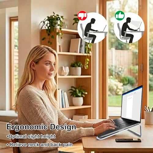 Нова Алуминиева стойка лаптоп MacBook Dell HP Lenovo 10-15.6 поставка