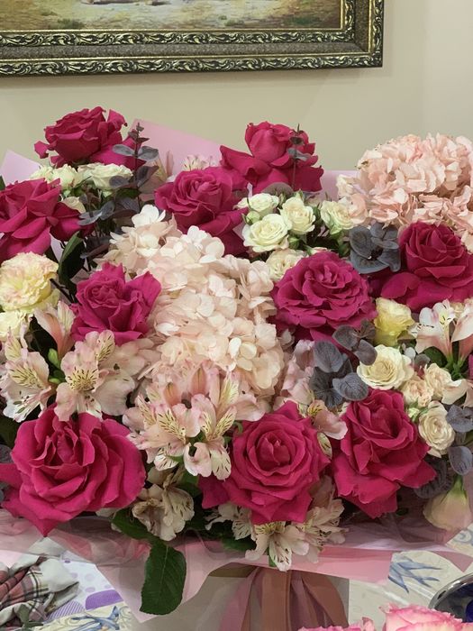 Свежие букеты цветов