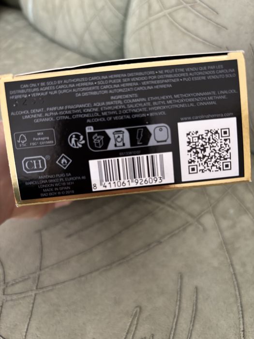 Мъжки парфюм Carolina Herrera Bad boy