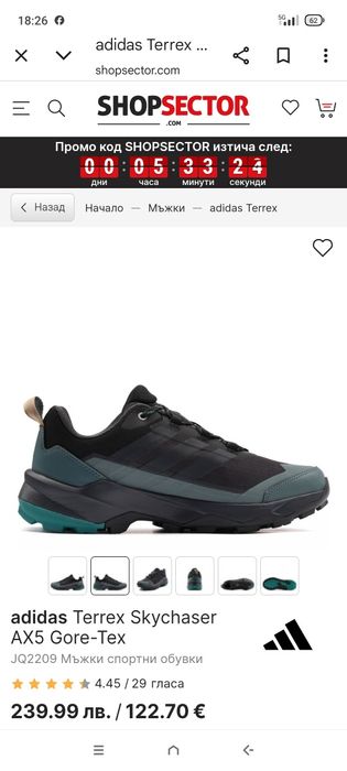 Маратонки Adidas Terrex Skychaser