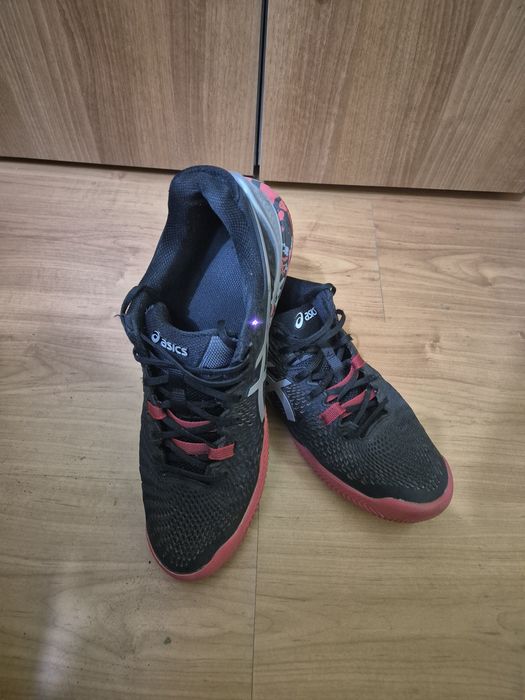 Мъжки маратонки ASICS Gel Resolution 9 Mens Tennis Shoe - Black/Pure S