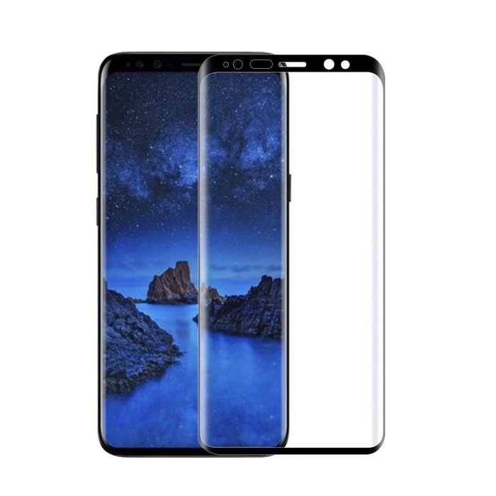 Folie Sticla Curbata 4D Margine Neagra - Samsung S8 S9 S10 PLUS