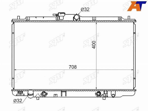 Радиатор Honda Avancier