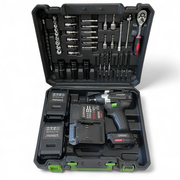 Ударен Гайковерт Винтоверт 36V 8,0Ah STAHLMAYER + 40 части Инструмент
