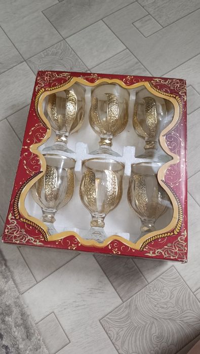 Бокалы новые набор 6 шт