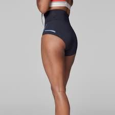 adidas by Stella McCartney Black Beachdefender Bikini Bottom Shorts