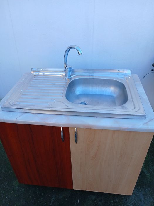 Chiuveta inox si masca din pal .