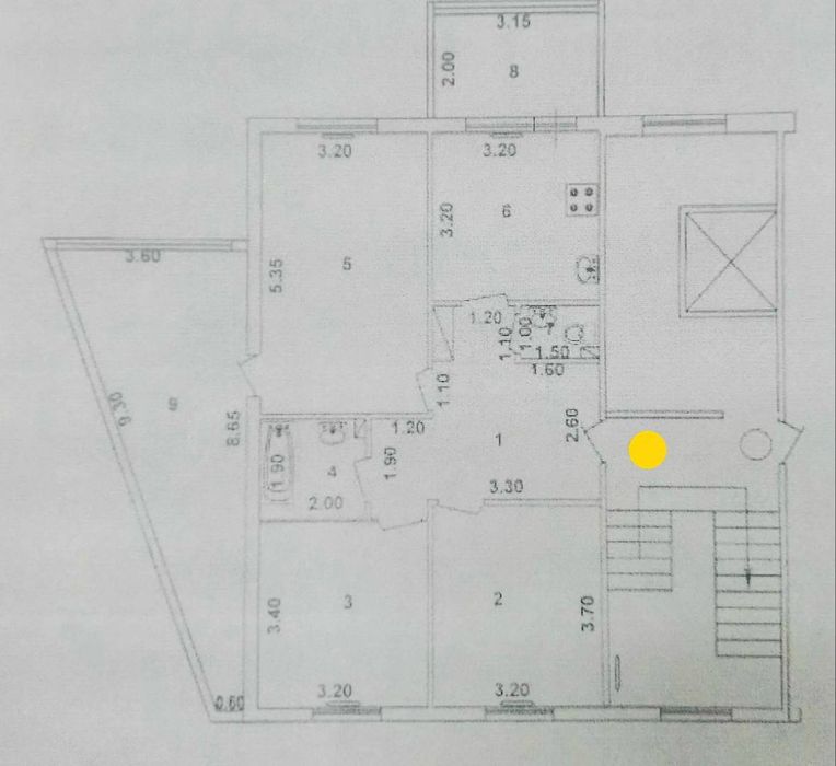 4/9/9 Паркентский,Макро,Циолковского перекрёсток,92 м2,банковский дом