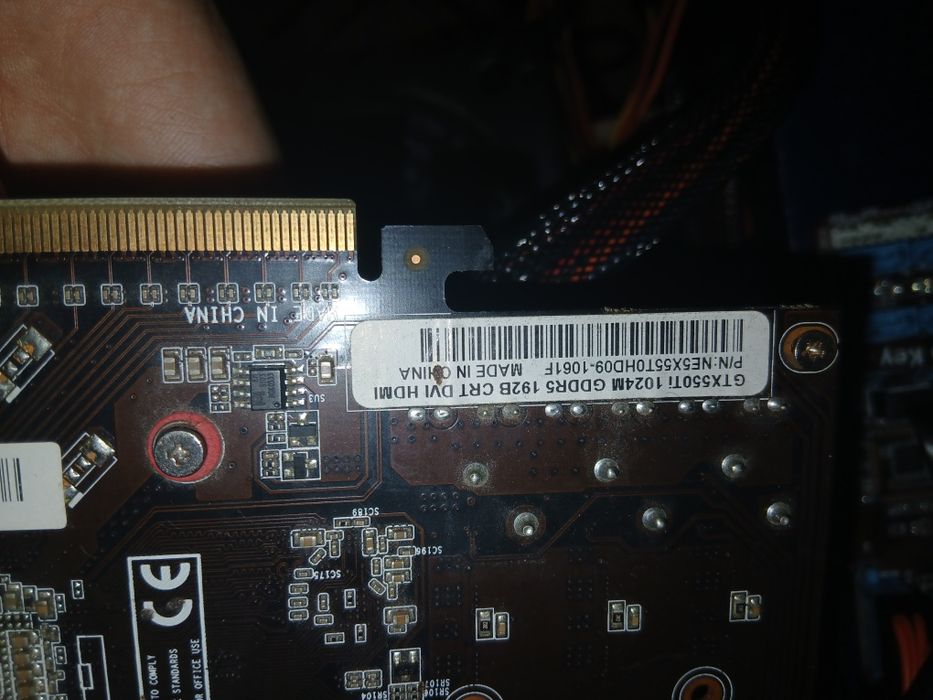 Видео карта NVIDIA GeForce GTX 550 Ti 1Gb, Gainward