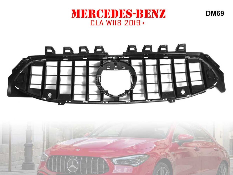 Предна Решетка GT Mercedes CLA W118 Мерцедес ЦЛА В118 2019+ АМГ ГТ