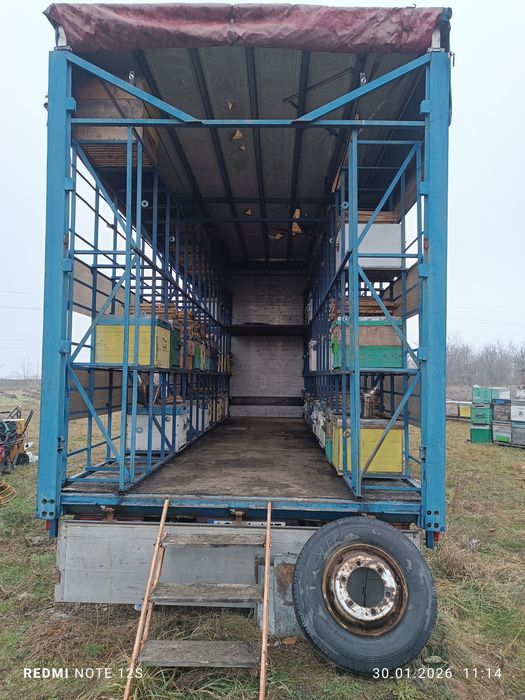 Albine , camion apicol mercedes,cutii stupi ,inventar apicol,caturi,