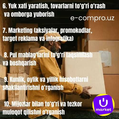 Uzum & Yandex Market mahsulot kartasi | SEO + dizayn + sotuv