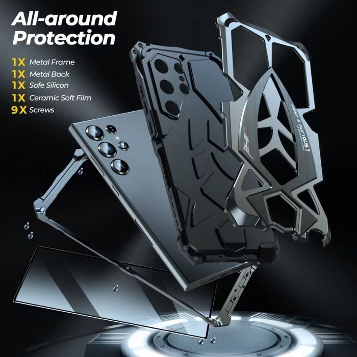 Samsung Galaxy S25 Ultra учун Люкс Бронированный Чехол (LUPHIE)