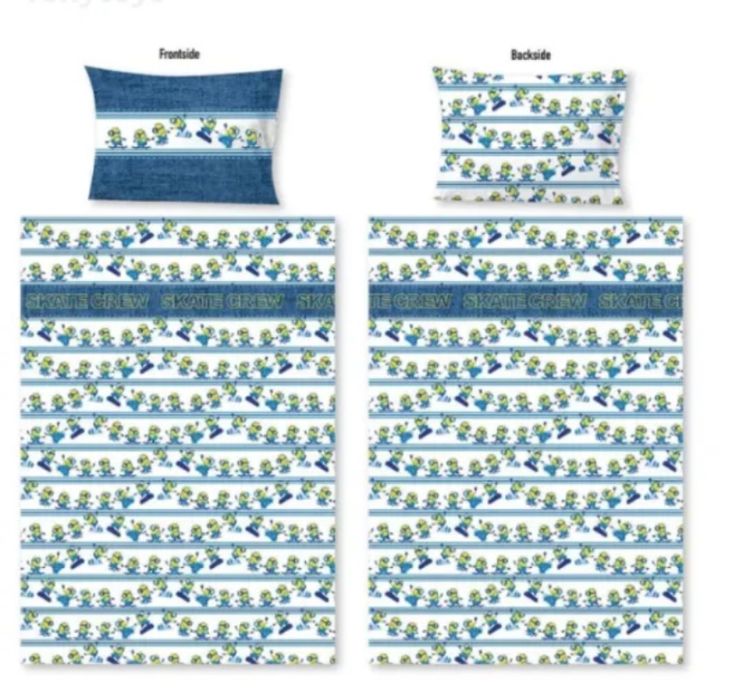 Спален комплект Minions Skate Crew 140×200см, 60х70см от две части